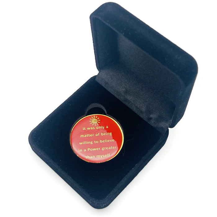 Stood in the Sunlight 1 Year Specialty AA Recovery Medallion - Tri-Plated One Year Chip/Coin + Velvet Case