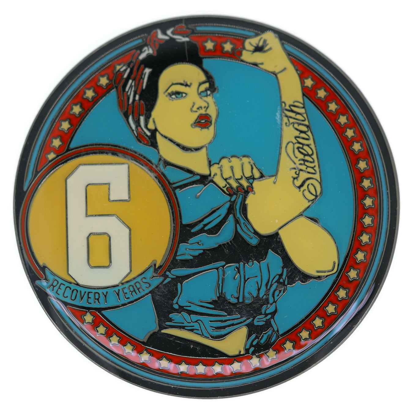 6 Year AA Medallions - Six Year Alcoholics Anonymous Birthday Coins and Chips