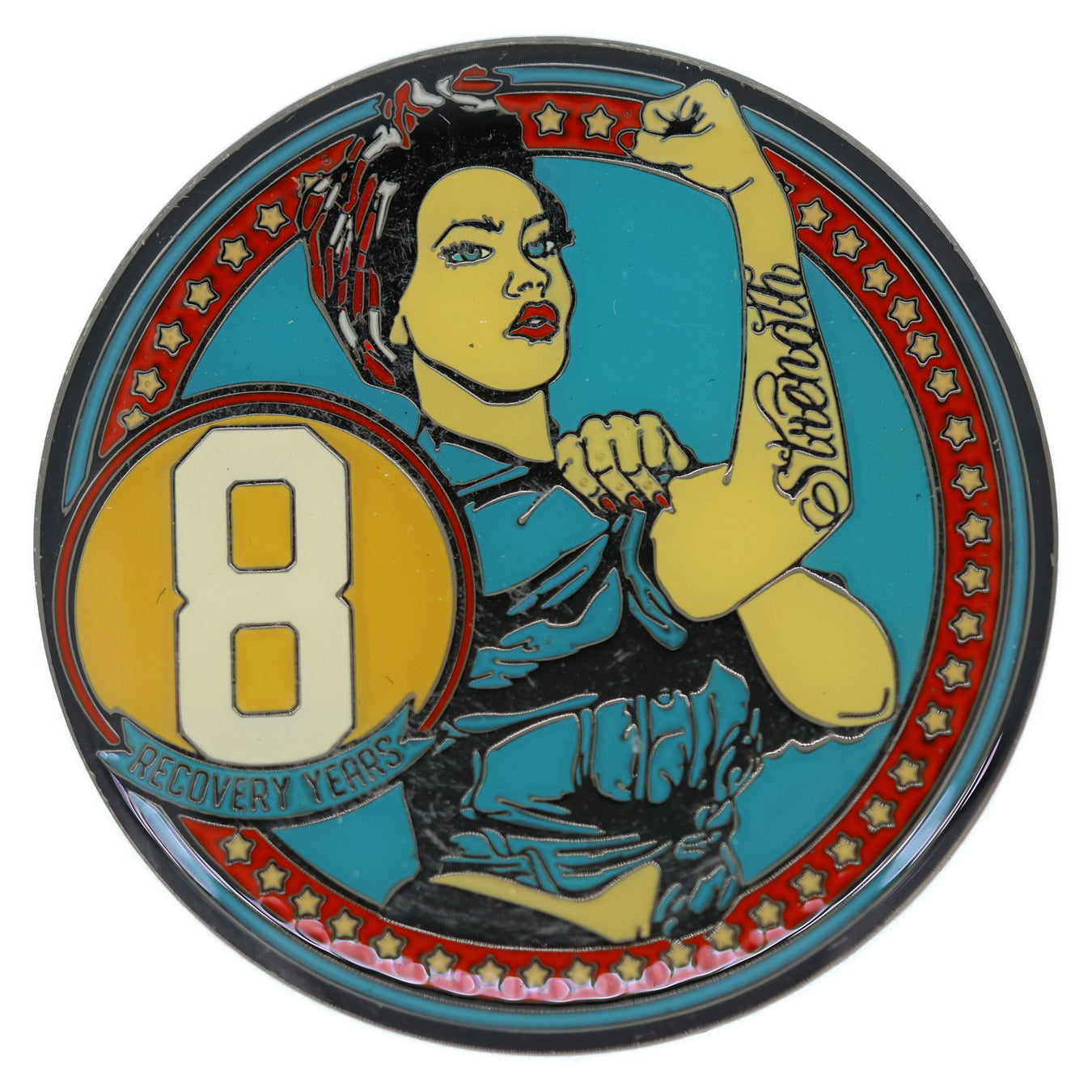 8 Year AA Medallions - Eight Year Alcoholics Anonymous Birthday Coins and Chips