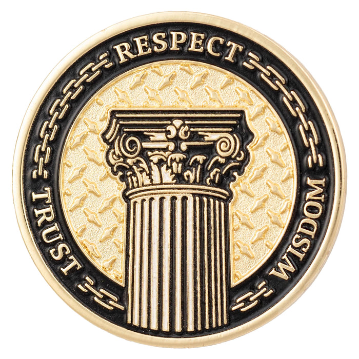 Sobriety Mint Brothers in Recovery AA/NA Recovery Medallion - Black/Gold