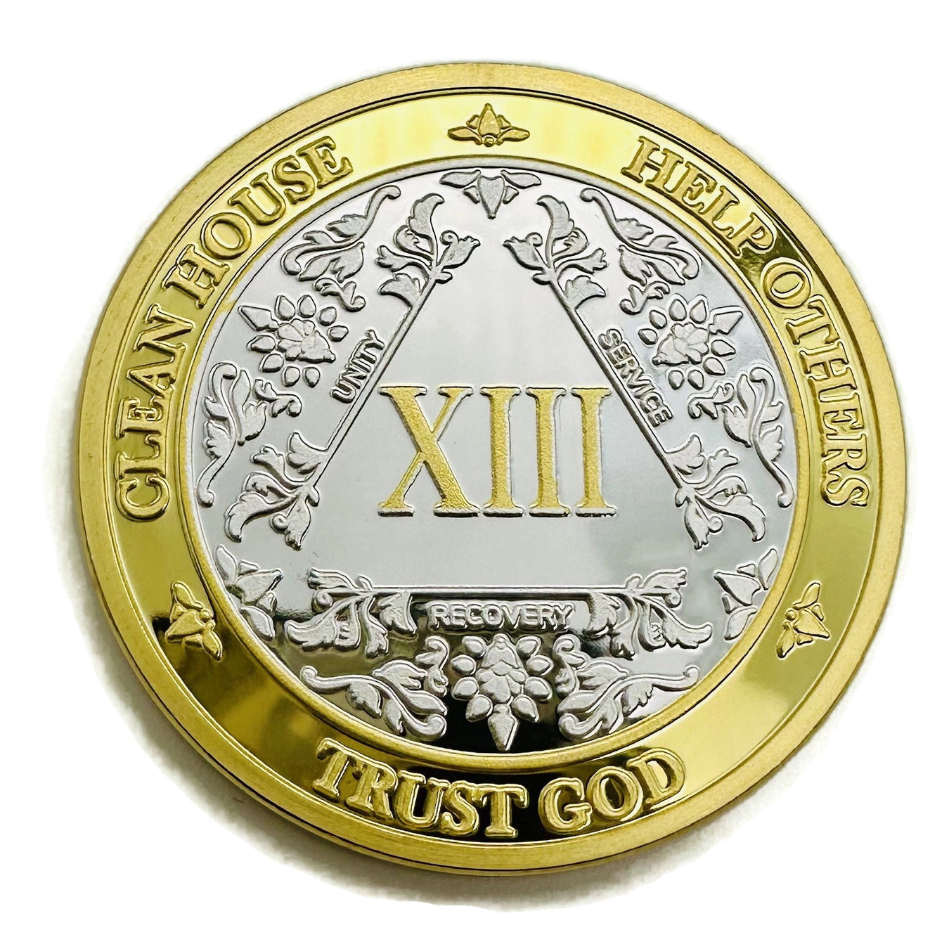 13 Year AA Medallions - Thirteen Year Alcoholics Anonymous Birthday Coins and Chips