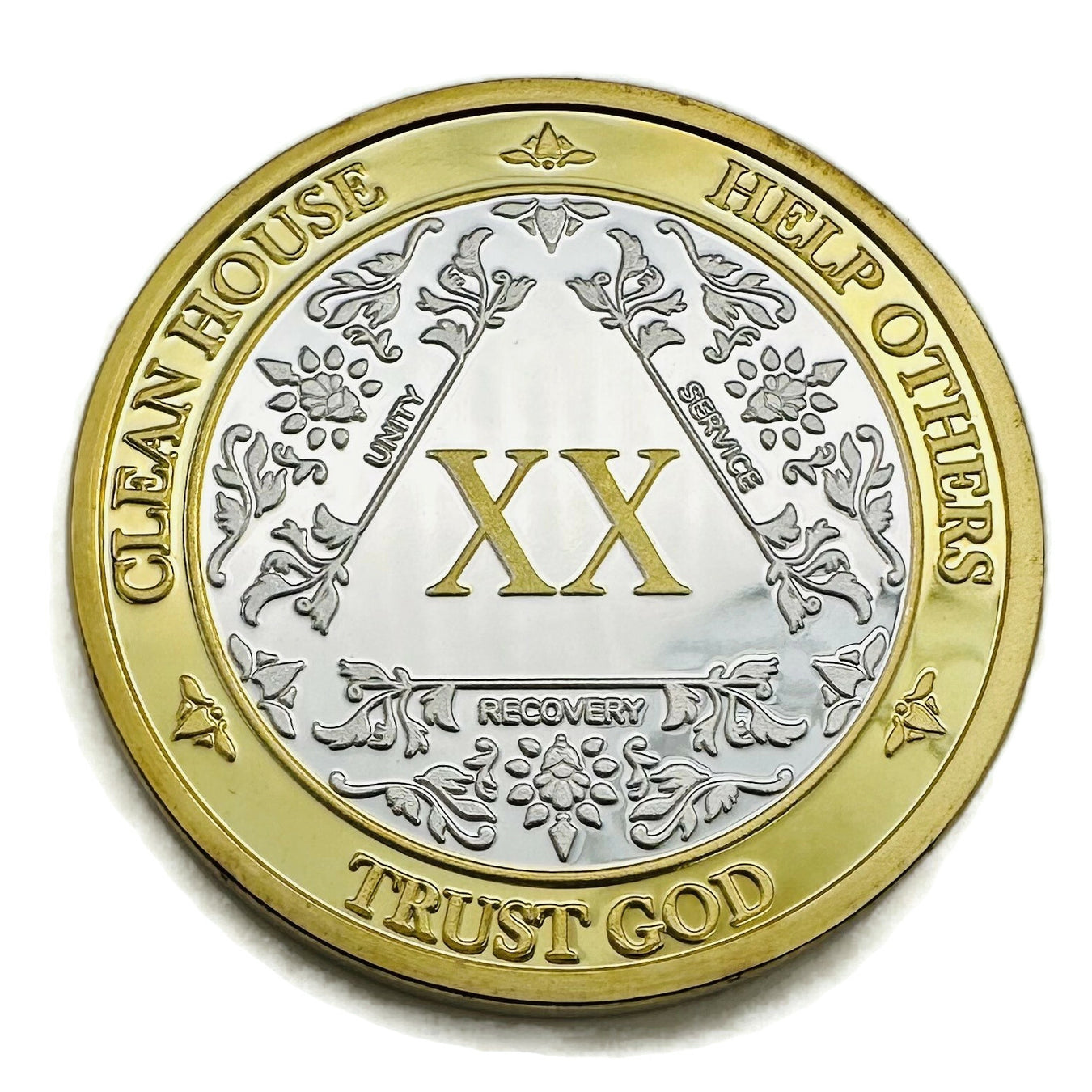 20 Year AA Medallions - Twenty Year Alcoholics Anonymous Birthday Coins and Chips