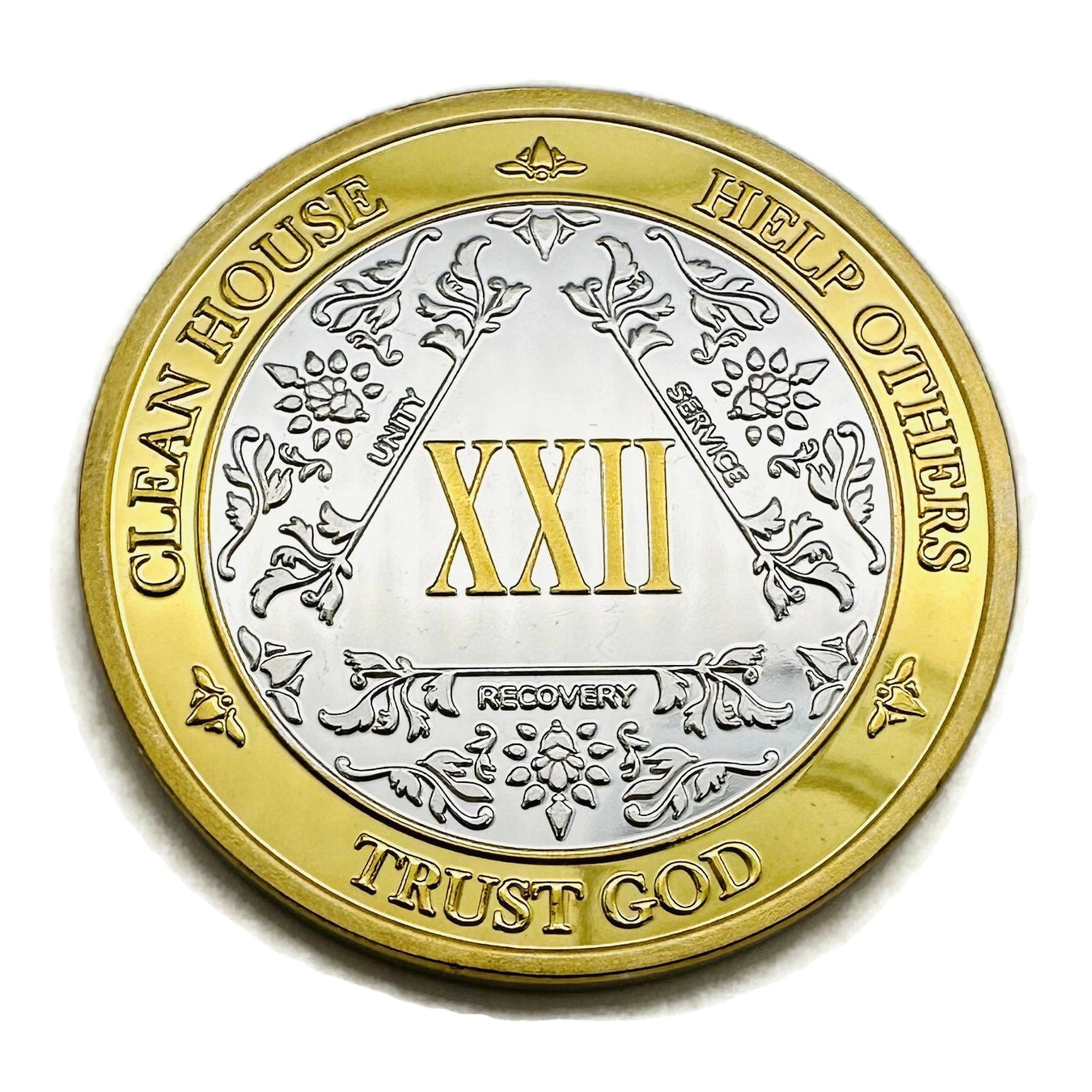 22 Year AA Medallions - Twenty-Two Year Alcoholics Anonymous Birthday Coins and Chips