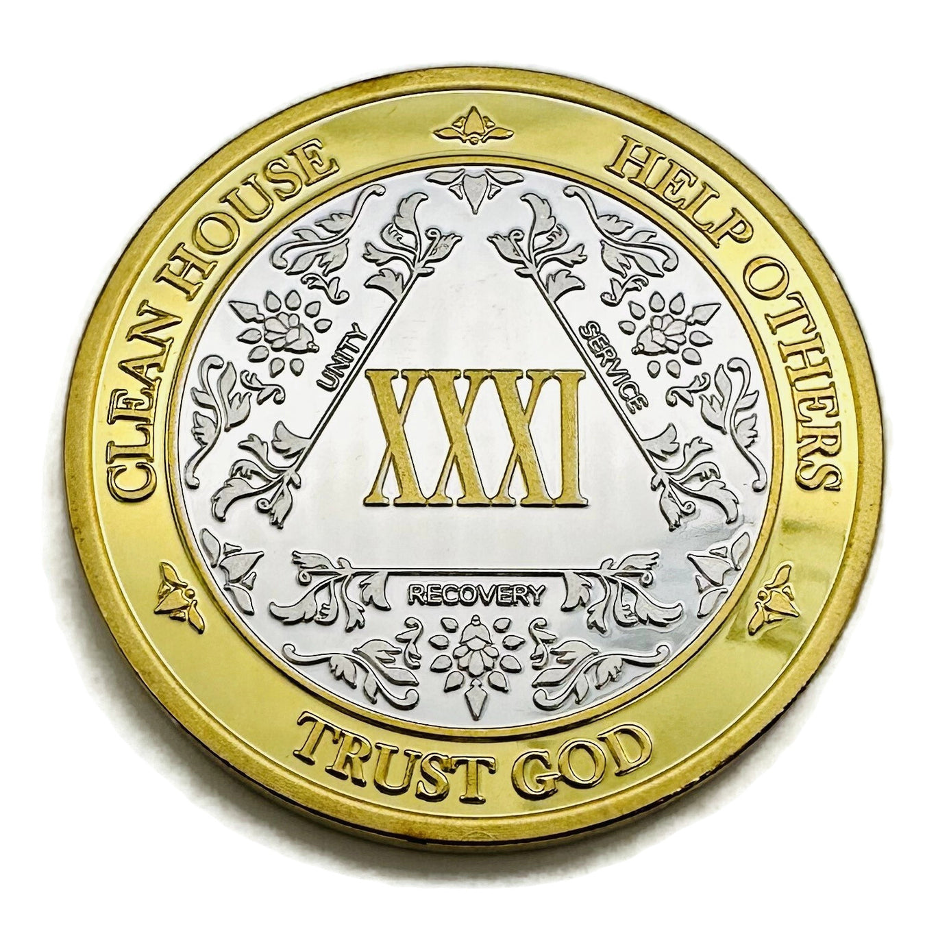 31 Year AA Medallions - Thirty-One Year Alcoholics Anonymous Birthday Coins and Chips