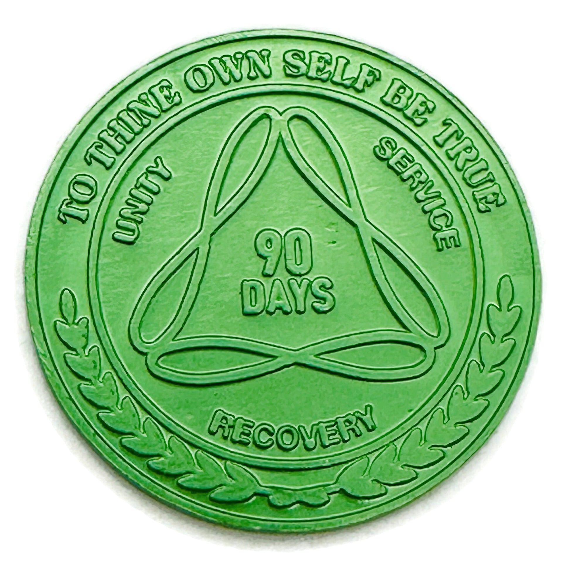 Sobriety Mint Aluminum AA Meeting Chips Coins 90 Days — AA
