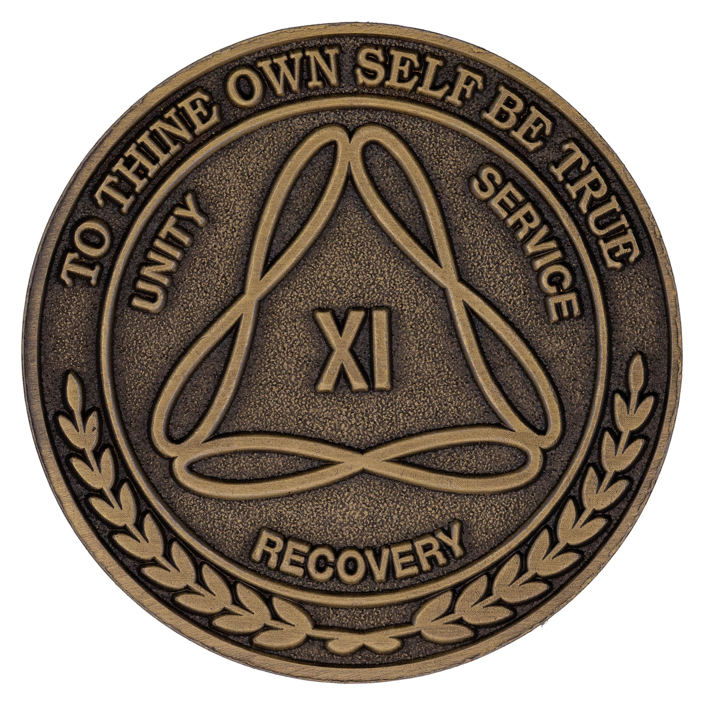 Aa Infinity 1 to 50 Year Infinity Triangle Bronze AA Meeting Chips/Coins/Tokens ...