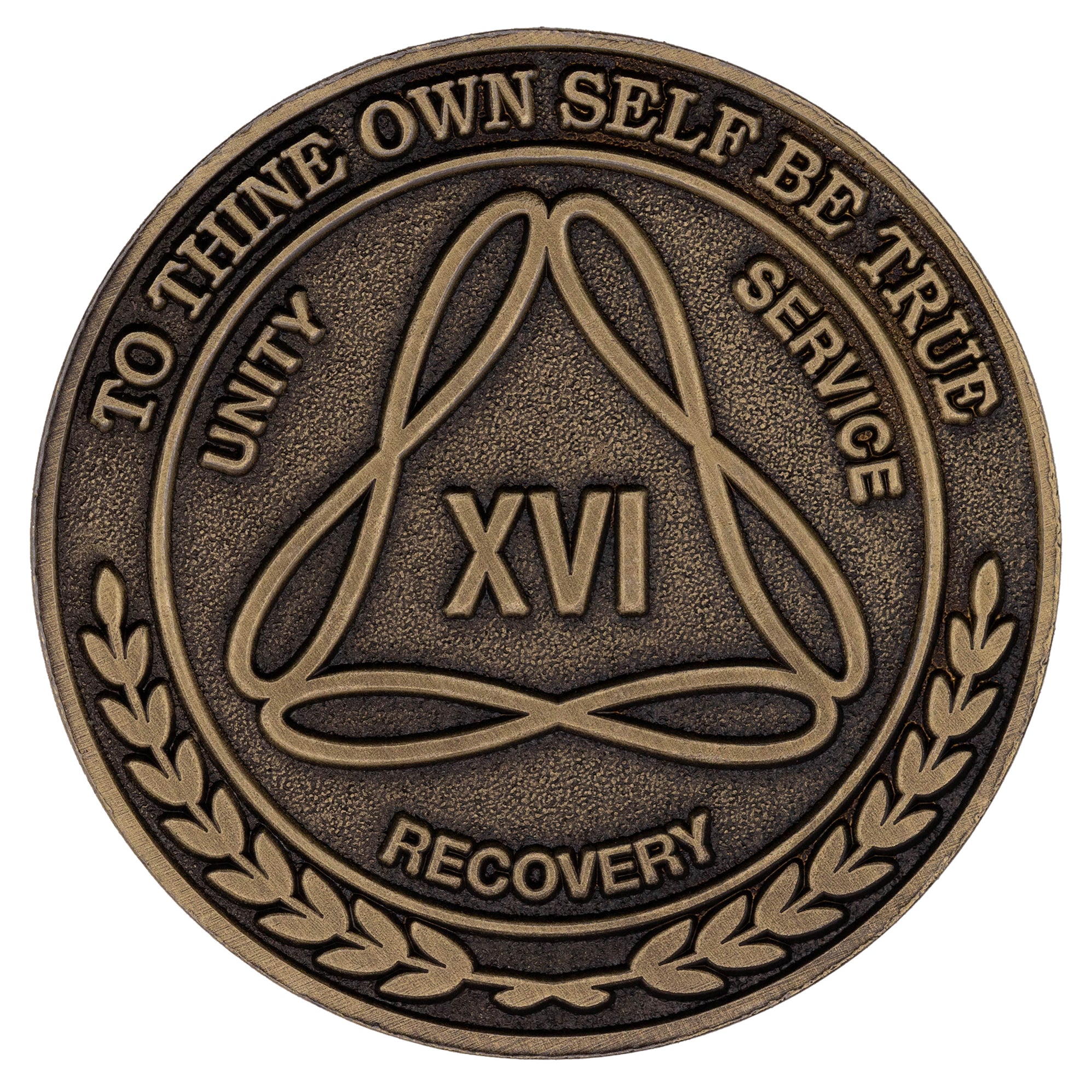 1 to 50 Year Infinity Triangle Bronze AA Meeting Chips/Coins/Tokens ...