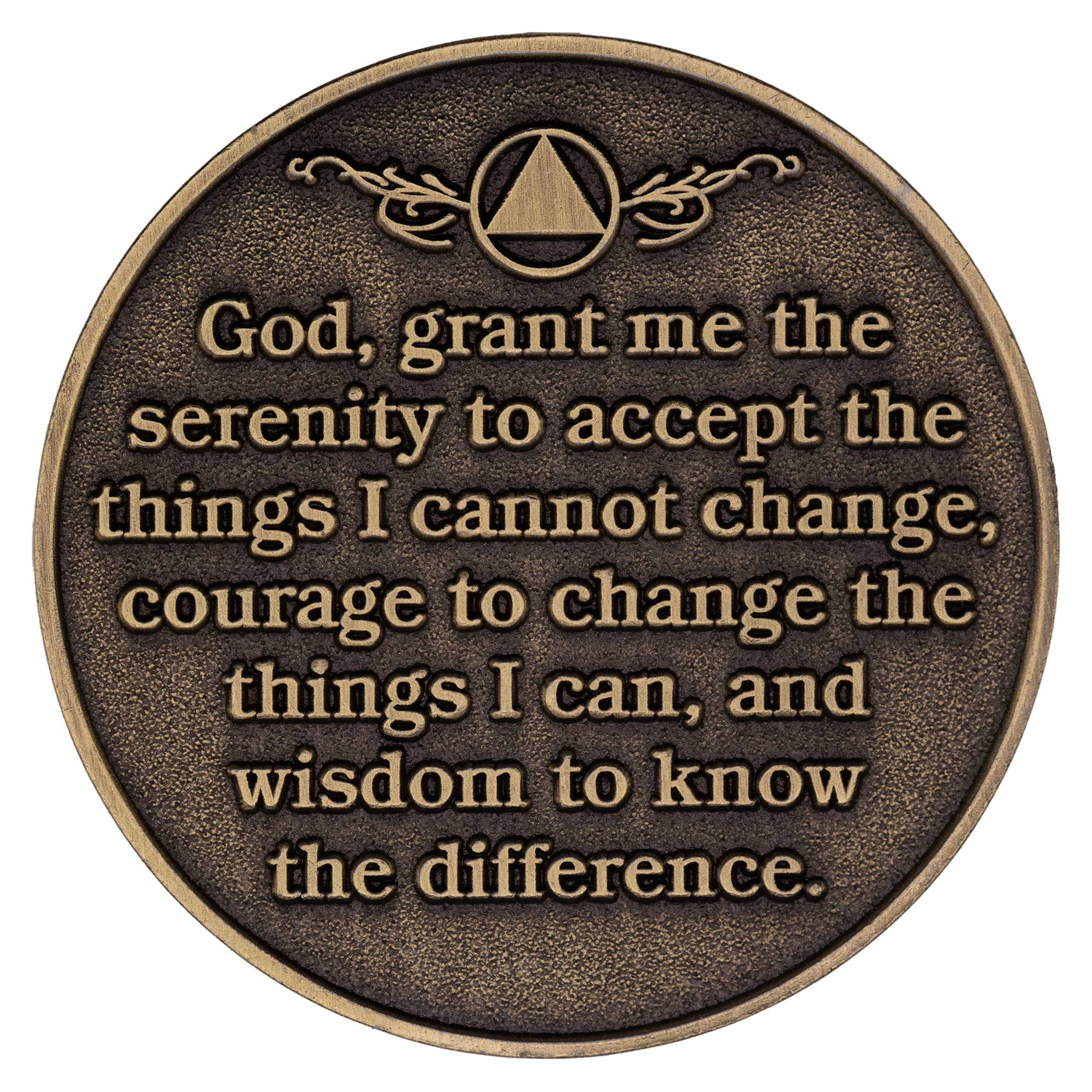 1 to 50 Year Infinity Triangle Bronze AA Meeting Chips/Coins/Tokens ...