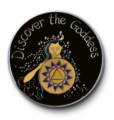 Discover the Goddess Specialty AA Recovery Medallion - Black