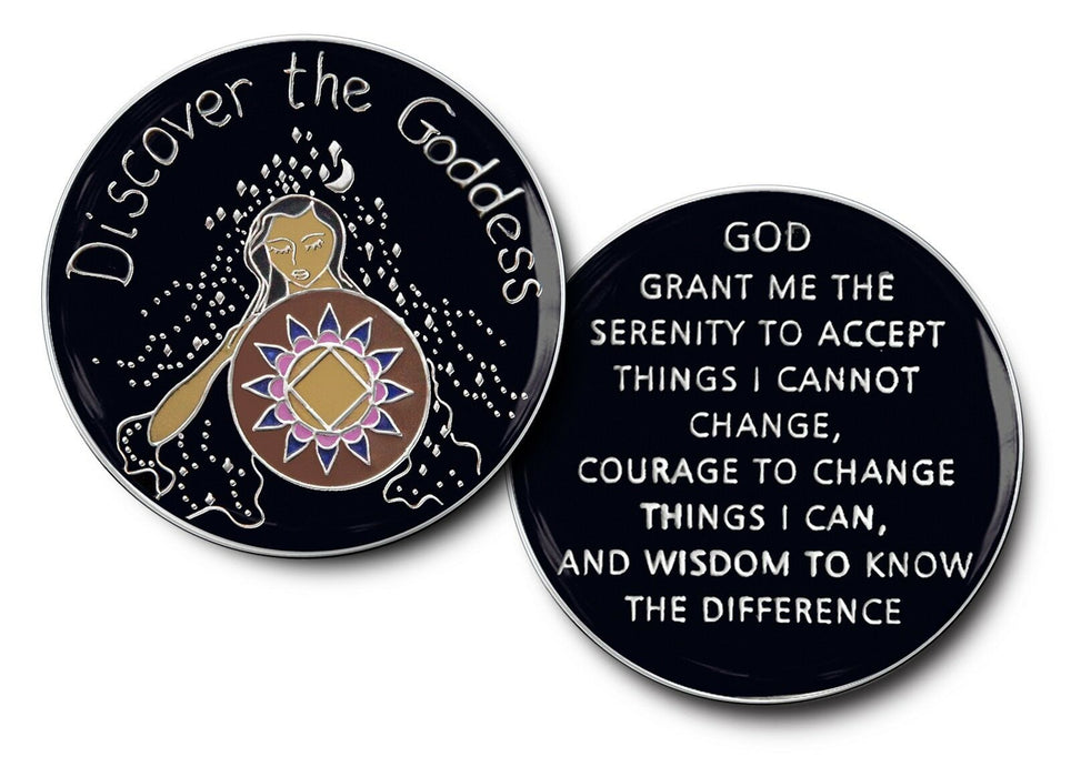 Discover the Goddess Specialty NA Recovery Medallion - Black