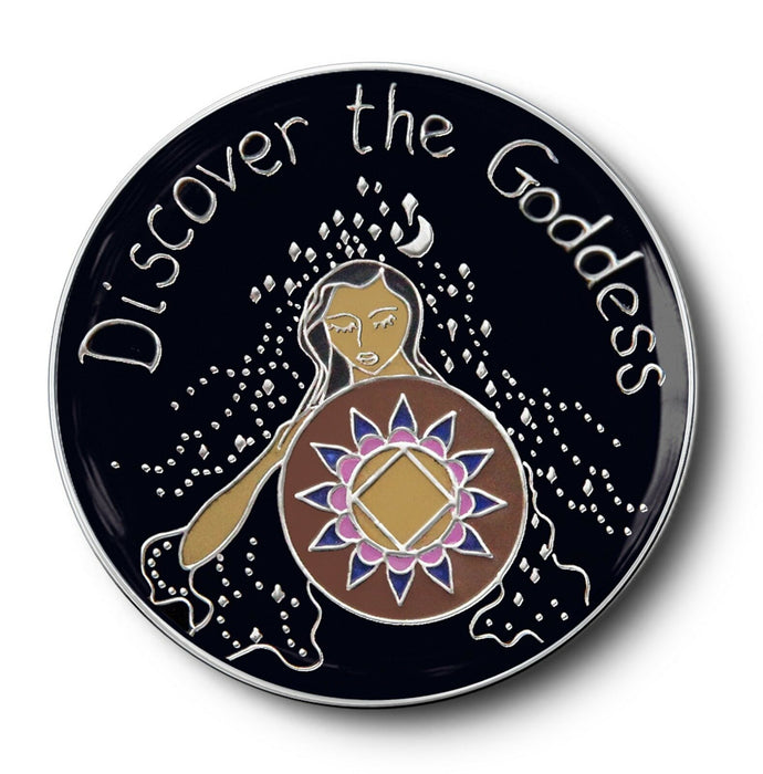 Discover the Goddess Specialty NA Recovery Medallion - Black