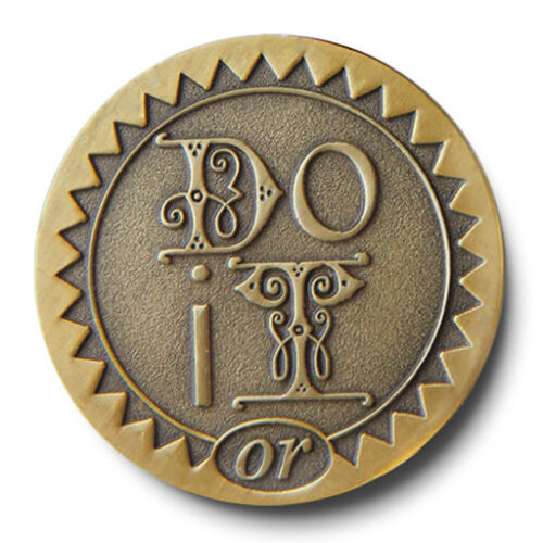 Do It or Screw It AA/NA Sober Recovery Medallion - Bronze