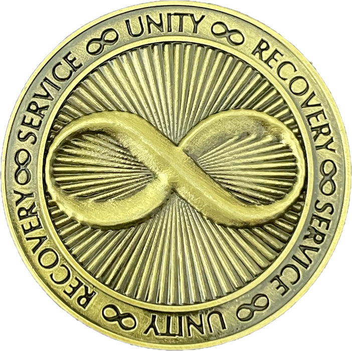 Infinity Symbol AA/NA Bronze Recovery Medallion/Chip/Coin/Token — AA ...