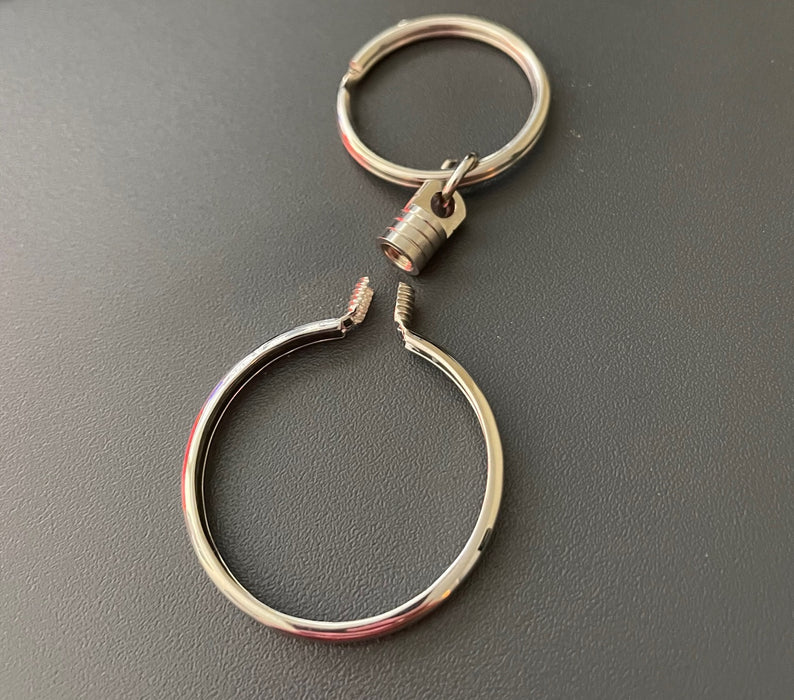 Sterling Silver Medallion Key Chain