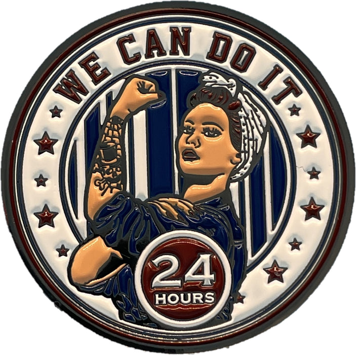 Rosie Recovery 24 Hours AA/NA Medallion - Tri-Plate Twenty-Four Hours Chip/Coin