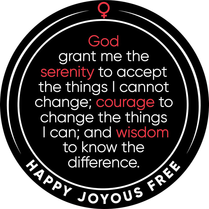 Woman Serenity 9 Year AA/NA Sobriety Medallion - Tri-Plate Nine Year Chip/Coin