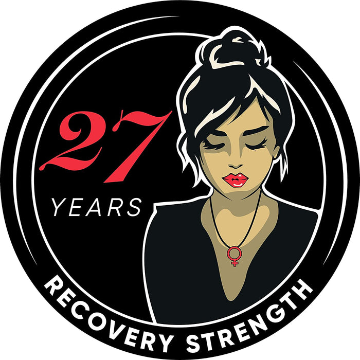 Woman Serenity 27 Year AA/NA Sobriety Medallion - Tri-Plate Twenty-Seven Year Chip/Coin